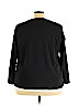 Ulla Popken 100% Cotton Black 3/4 Sleeve Henley Size 24 - 26 - photo 2