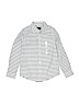 The Children's Place 100% Cotton Stripes White Long Sleeve Button-Down Shirt Size 8 - photo 1