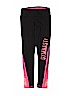 Justice Graphic Color Block Black Active Pants Size 8 - photo 1