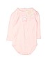 Janie and Jack 100% Cotton Pink Long Sleeve Onesie Size 3-6 mo - photo 1