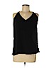 H&M 100% Polyester Black Sleeveless Blouse Size M - photo 1