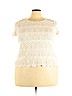 Forever 21 Plus Ivory Short Sleeve Top Size 3X - photo 1