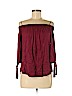 Love J Burgundy 3/4 Sleeve Blouse Size M - photo 1