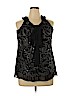 R&M Richards 100% Polyester Black Sleeveless Blouse Size 14 - photo 1