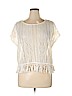 Eyeshadow Ivory Short Sleeve Blouse Size XL - photo 1