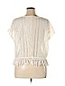 Eyeshadow Ivory Short Sleeve Blouse Size XL - photo 2