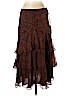 Lauren by Ralph Lauren 100% Silk Brown Silk Skirt Size 4 (petite) - photo 1