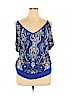 NY&C 100% Rayon Blue Sleeveless Blouse Size XL - photo 1
