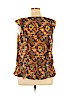 Apt. 9 100% Polyester Gold Short Sleeve Top Size XL - photo 2