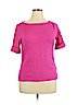 Lauren by Ralph Lauren 100% Cotton Pink Short Sleeve T-Shirt Size XL - photo 1