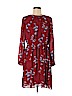 Ann Taylor LOFT 100% Polyester Burgundy Casual Dress Size M (petite) - photo 1