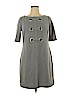 Adrianna Papell Gray Casual Dress Size 14 - photo 1