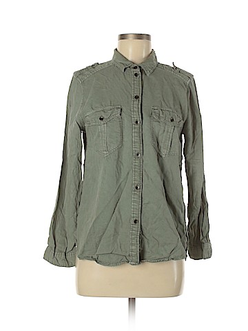 American Eagle Outfitters Long Sleeve Button-Down Shirt (view 1)