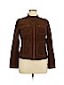 Kasper 100% Cotton Brown Jacket Size 14 - photo 1