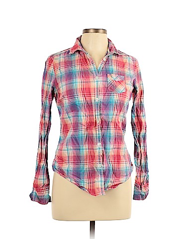 American Eagle Outfitters Long Sleeve Button-Down Shirt (view 1)