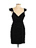 BCBGMAXAZRIA 100% Polyester Black Cocktail Dress Size L - photo 1