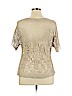 Roz & Ali 100% Acrylic Tan Short Sleeve Top Size XL - photo 2