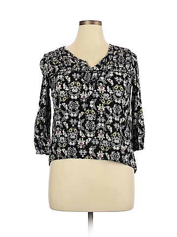 Mossimo Supply Co. Long Sleeve Blouse (view 1)