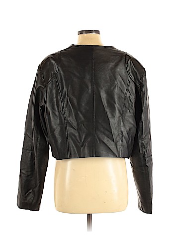 City Chic Faux Leather Jacket (view 2)