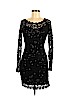 Sequin Hearts Black Cocktail Dress Size M - photo 1