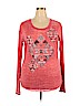 Rock & Roll Cowgirl Red Long Sleeve T-Shirt Size 2X - photo 1