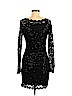 Sequin Hearts Black Cocktail Dress Size M - photo 2