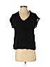Joie 100% Silk Black Short Sleeve Silk Top Size S - photo 1