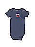 Carter's 100% Cotton Graphic Blue Short Sleeve Onesie 9-12 MO / 12 MO - photo 1