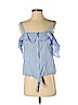 Paige 100% Cotton Blue Sleeveless Blouse Size S - photo 1