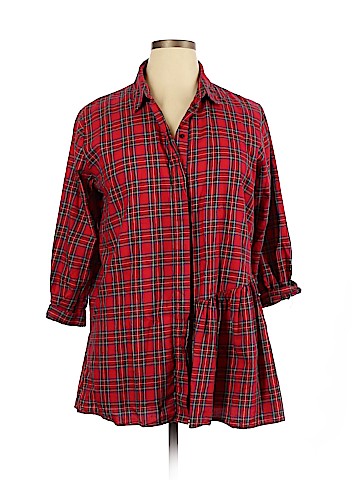 Zara Long Sleeve Button-Down Shirt (view 1)