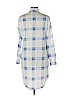 MICHAEL Michael Kors Blue Long Sleeve Button-Down Shirt Size 12 - photo 2