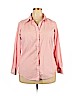 Steve & Barry's 100% Cotton Pink Long Sleeve Button-Down Shirt Size 2X - photo 1