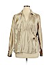 JM Collection 100% Polyester Gold Long Sleeve Blouse Size 16 - photo 1