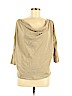 RACHEL Rachel Roy 100% Cotton Tan 3/4 Sleeve Top Size M - photo 1