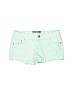 Hot Kiss Green Denim Shorts Size 0 - photo 1