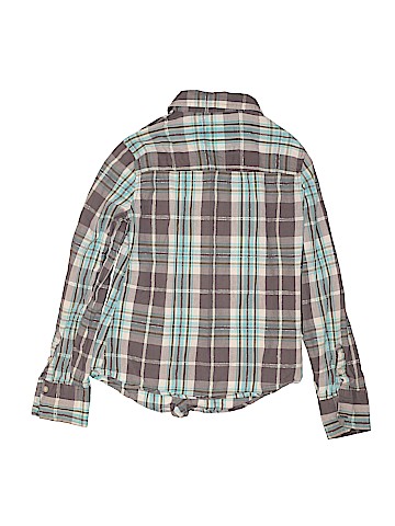 Justice Long Sleeve Button-Down Shirt (view 2)