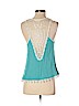 Double Zero 100% Rayon Blue Sleeveless Blouse Size S - photo 2