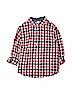 Gymboree 100% Cotton Red Long Sleeve Button-Down Shirt Size 10 - 12 - photo 1