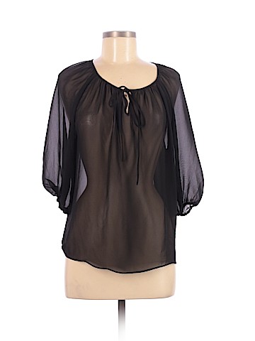 a.n.a. A New Approach 3/4 Sleeve Blouse (view 1)