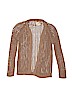 Peek... 100% Cotton Solid Brown Cardigan Size 8 - photo 1