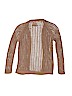 Peek... 100% Cotton Solid Brown Cardigan Size 8 - photo 2