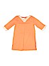 Janie and Jack 100% Cotton Solid Orange Dress Size 4 - photo 1