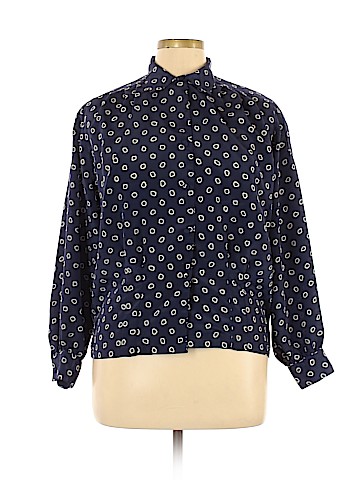 Oscar De La Renta expressions Long Sleeve Blouse (view 1)