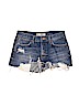 Topshop 100% Cotton Blue Denim Shorts Size 8 - photo 1