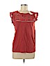 Ann Taylor LOFT Outlet 100% Cotton Orange Short Sleeve Top Size S (petite) - photo 1