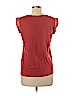 Ann Taylor LOFT Outlet 100% Cotton Orange Short Sleeve Top Size S (petite) - photo 2