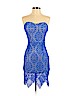 Forever 21 100% Nylon Blue Cocktail Dress Size S - photo 1