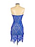 Forever 21 100% Nylon Blue Cocktail Dress Size S - photo 2