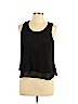 Candie's 100% Polyester Black Sleeveless Top Size L - photo 1