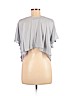 Wildfox 100% Rayon Gray Short Sleeve Blouse Size M - photo 2